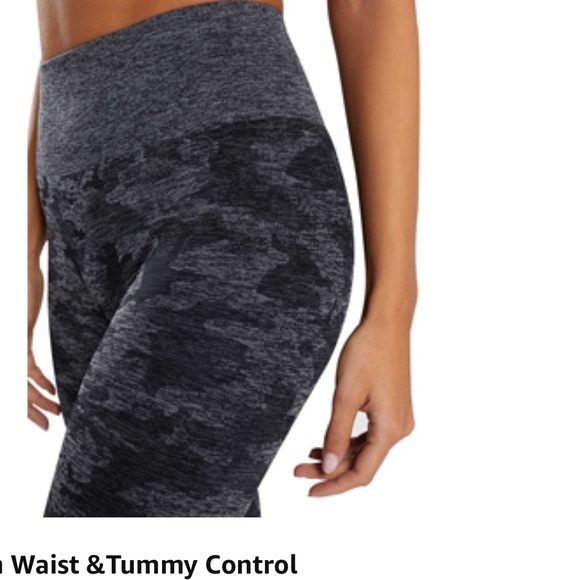 WodoWei Women's High Waisted Camo Seamless Yoga Pants 7/8 Length. Size S. - Picture 4 of 7